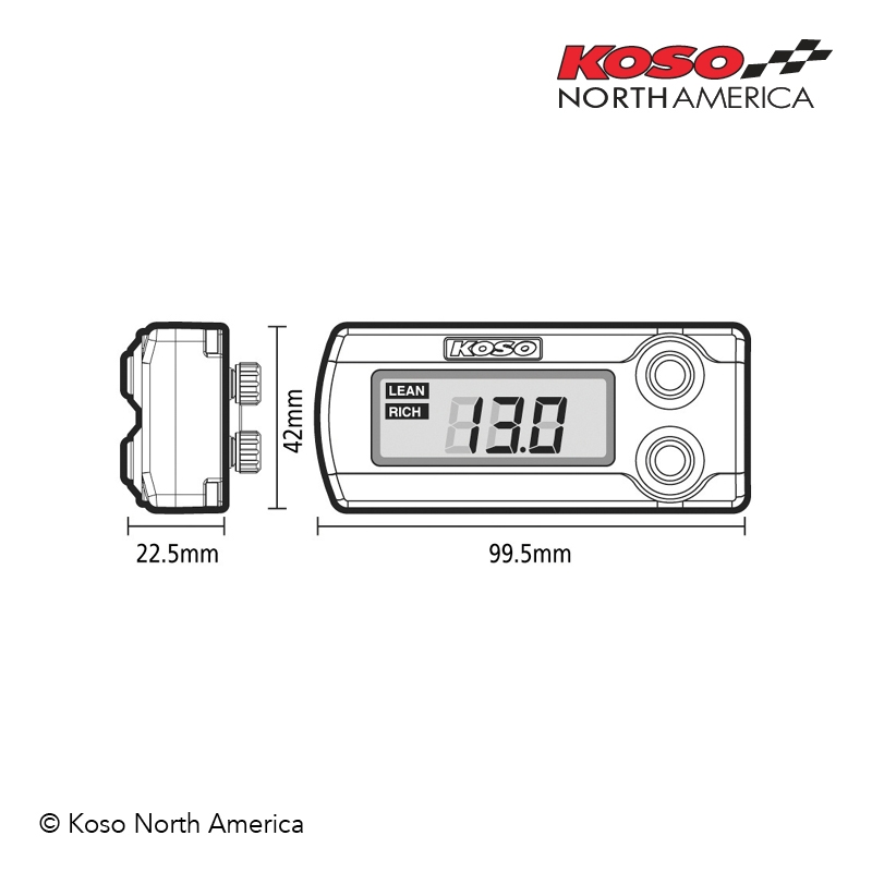  Koso B00584295M HAPPY BA004068 Air Fuel Ratio