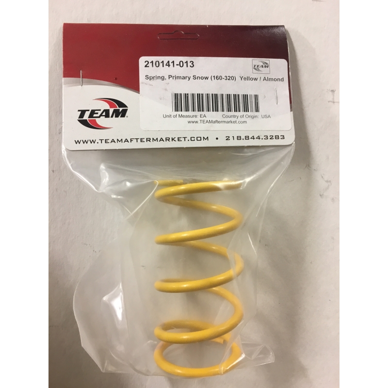 PRIMARY CLUTCH SPRING 160320, SKI DOO TRA, YELLOW/ALMOND Black