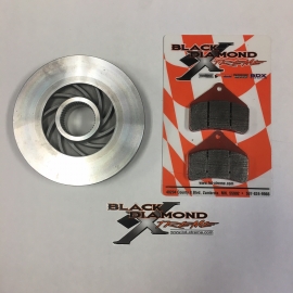 SUPER LIGHT CERAMIC BRAKE ROTOR AND BRAKE PADS FOR DIAMOND DRIVE