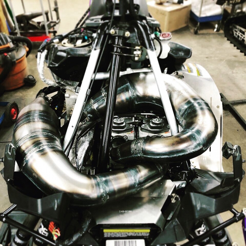 Jaws Twin Custom Race Pipes For Arctic Cat Ctec2