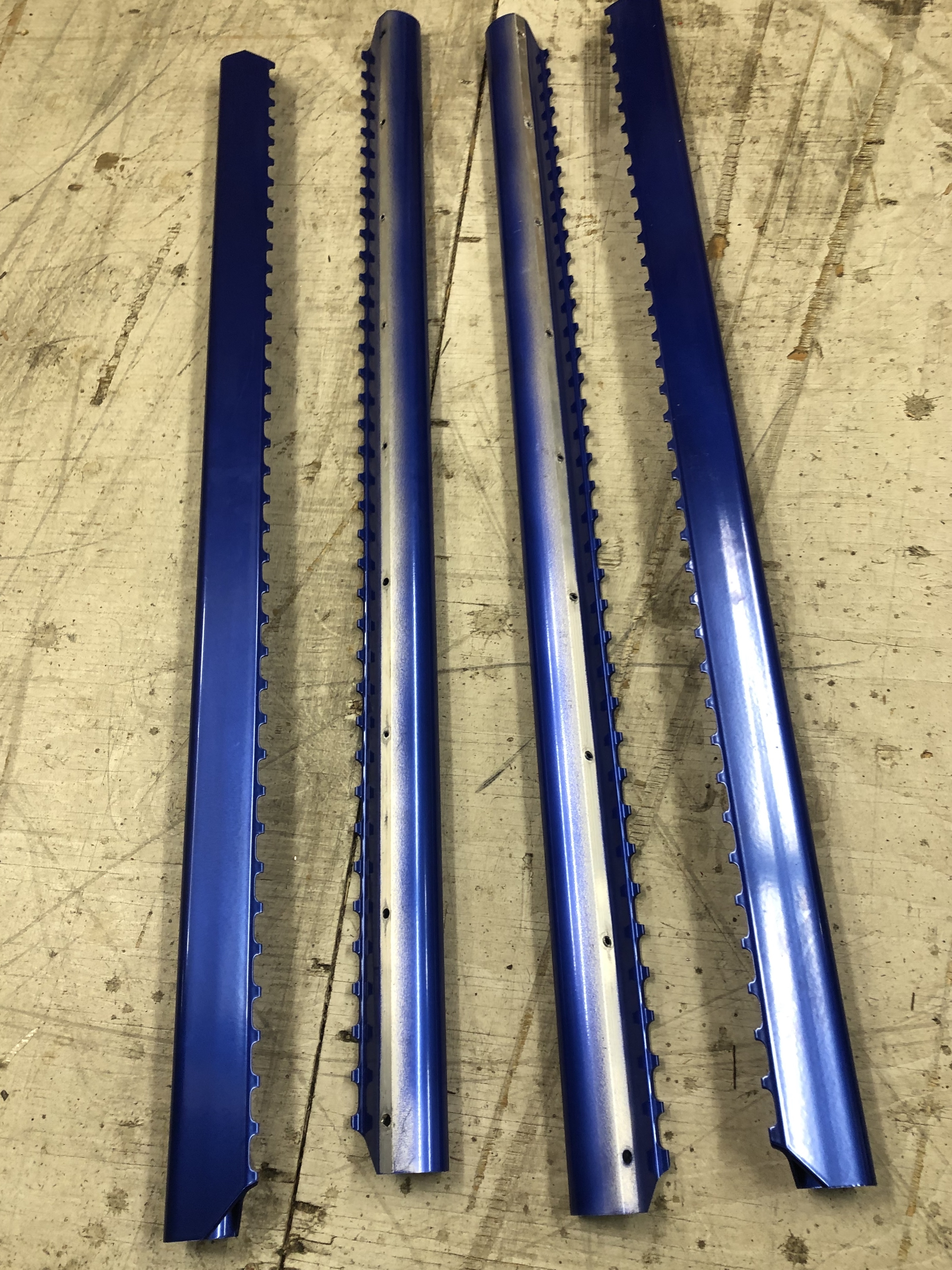 Hardcore Style Running Board Supports New Takeoff - Black