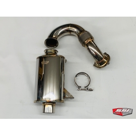 STAINLESS TURBO BACK EXHAUST SYSTEM 900 ACE TURBO 