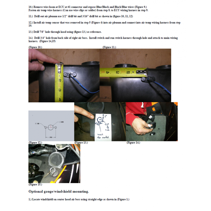 20066 Cold Air Intake W/O Headlight Installation Instructions Black