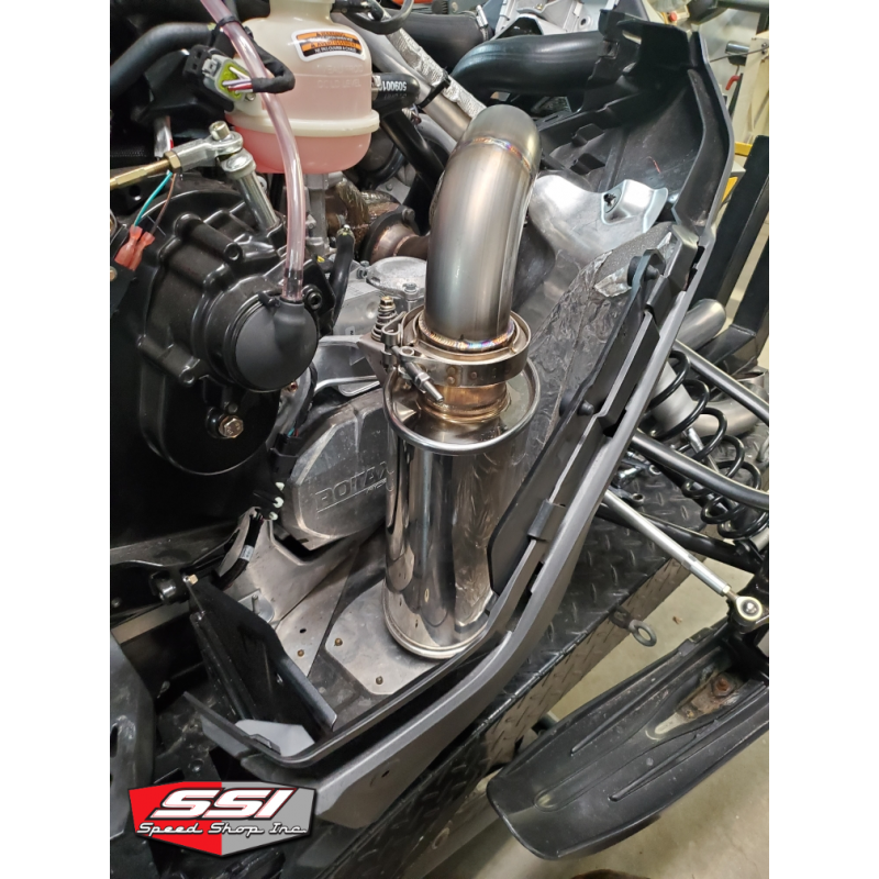Stainless turbo back exhaust system 900 ace turbo
